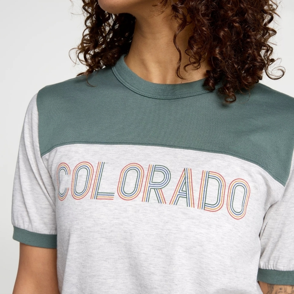 Colorado Alpine Design Ringer Tee Shirt - Picture 5 of 7
